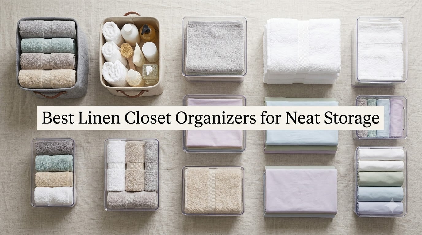 Best Linen Closet Organizers for Neat Storage