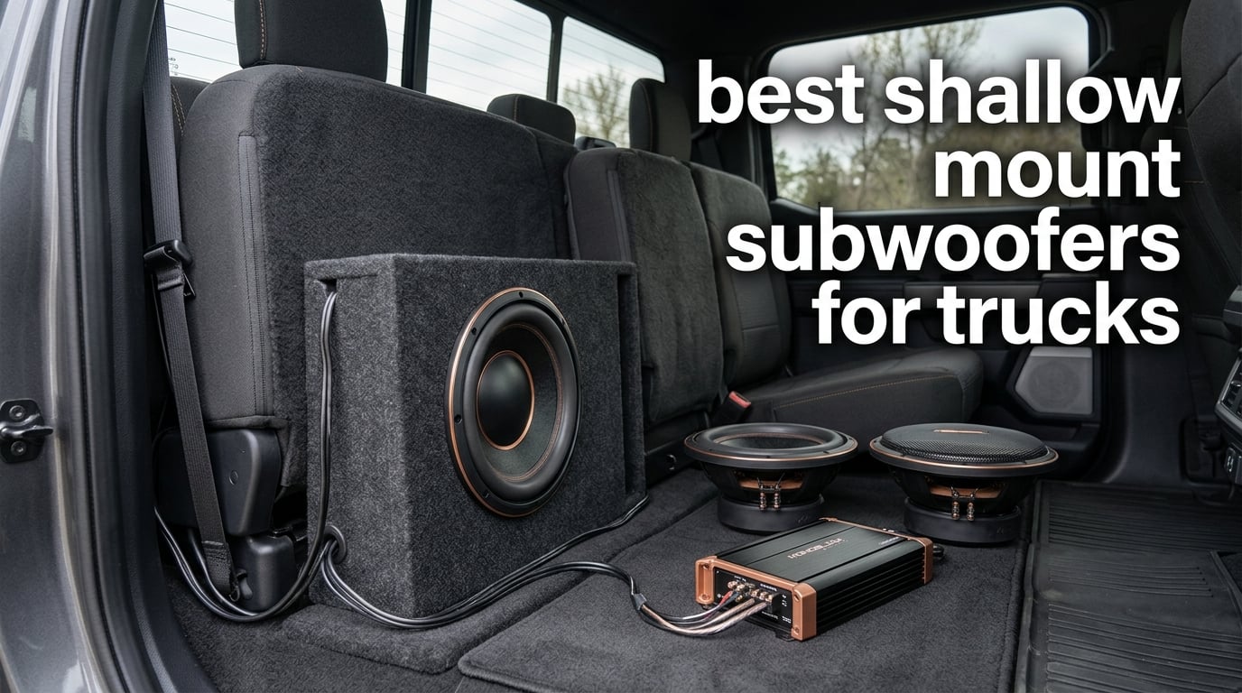best shallow mount subwoofers for trucks