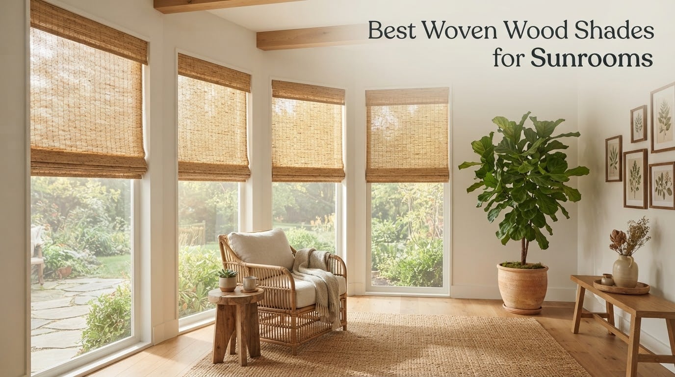Best Woven Wood Shades for Sunrooms
