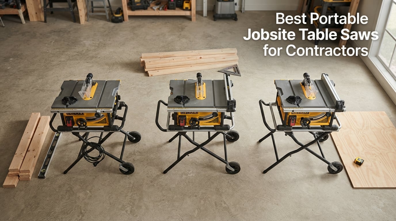 Best Portable Jobsite Table Saws for Contractors