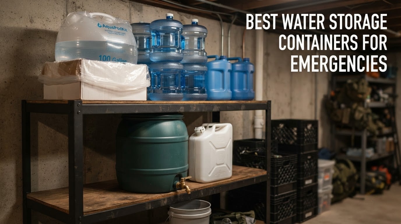 Best Water Storage Containers for Emergencies