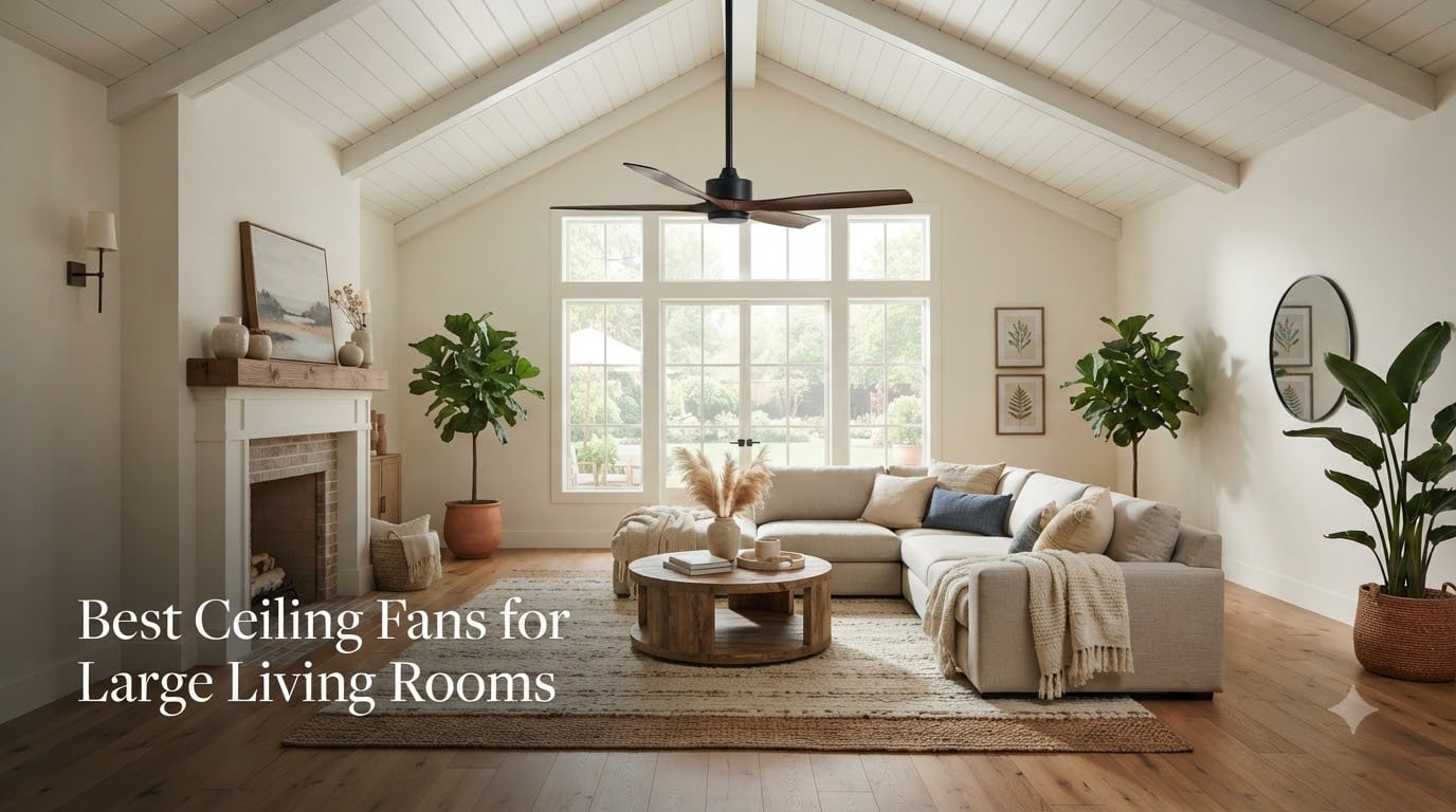 Best Ceiling Fans for Large Living Rooms