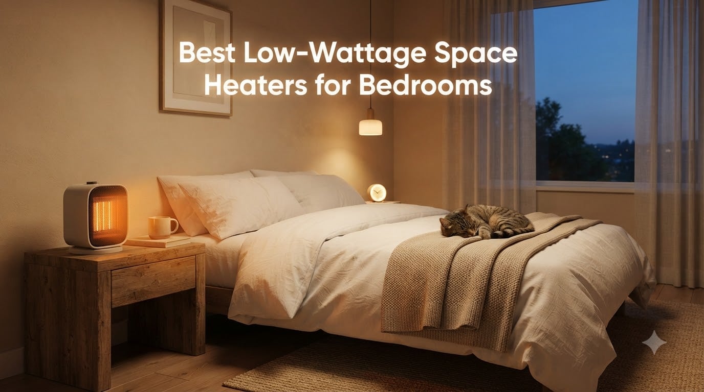 Best Low-Wattage Space Heaters for Bedrooms