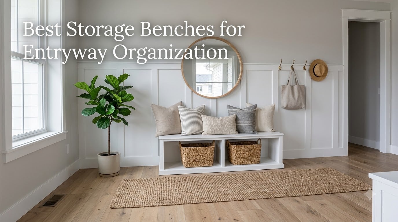 Best Storage Benches for Entryway Organization