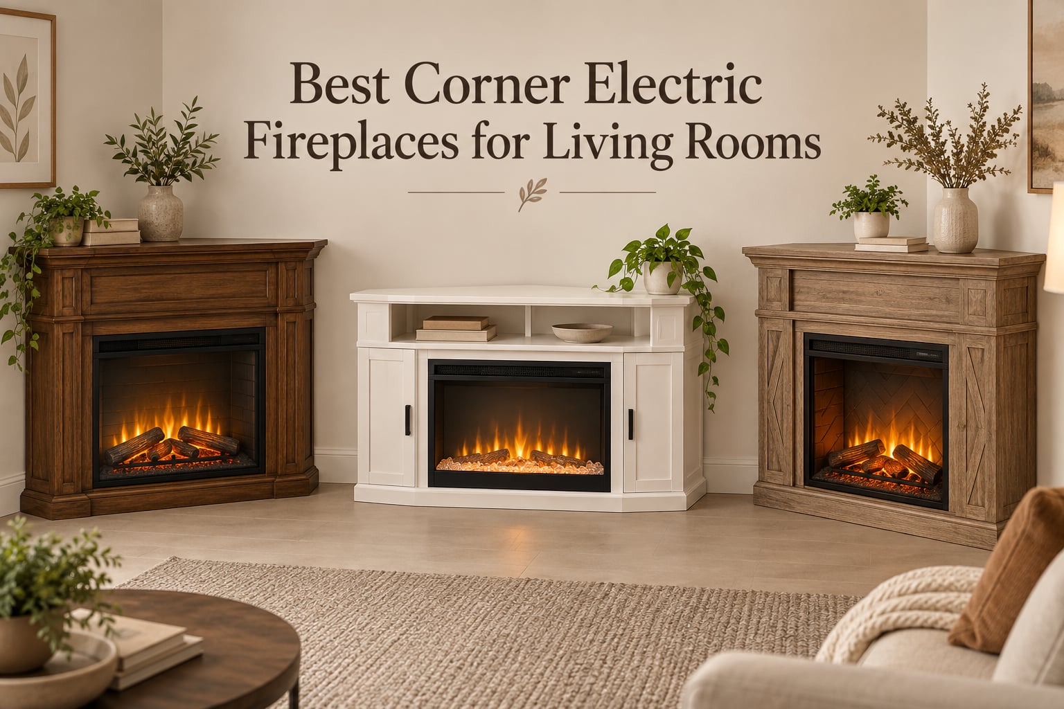 Best Corner Electric Fireplaces for Living Rooms