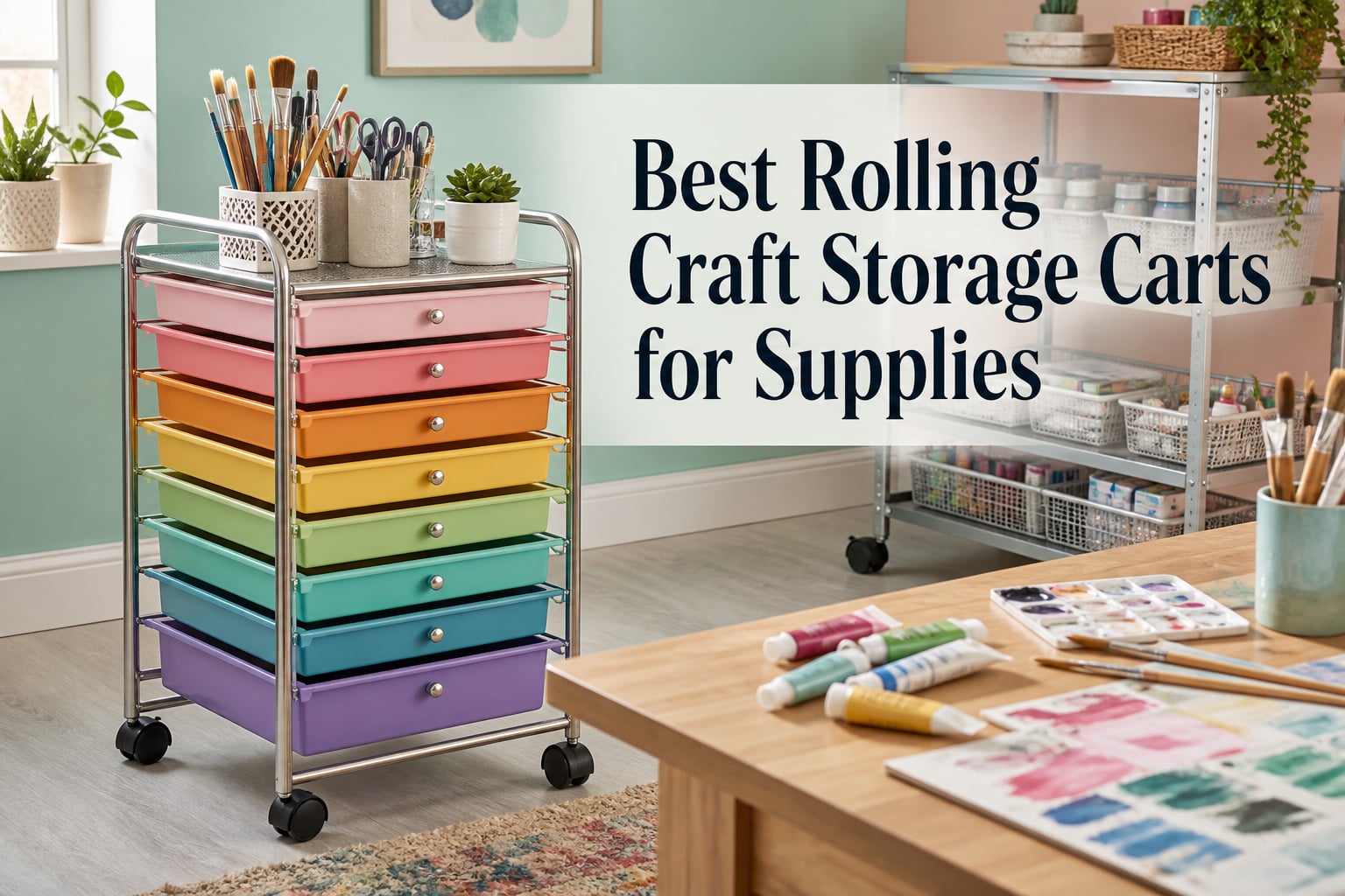 Best Rolling Craft Storage Carts for Supplies