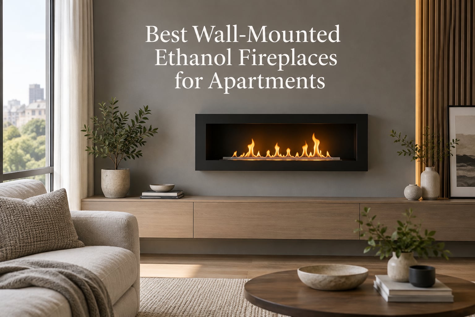 Best Wall-Mounted Ethanol Fireplaces for Apartments