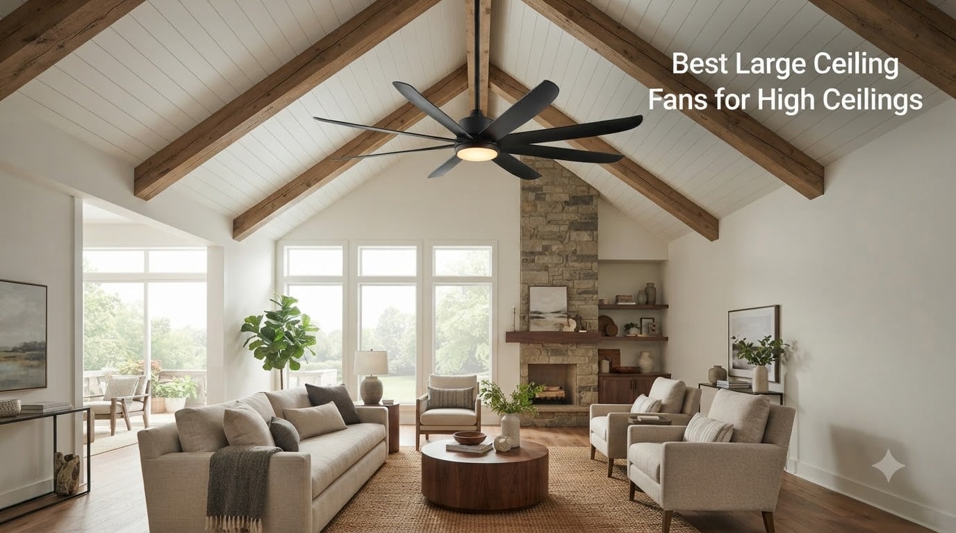 Best Large Ceiling Fans for High Ceilings