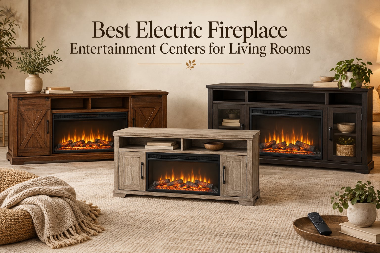 Best Electric Fireplace Entertainment Centers for Living Rooms