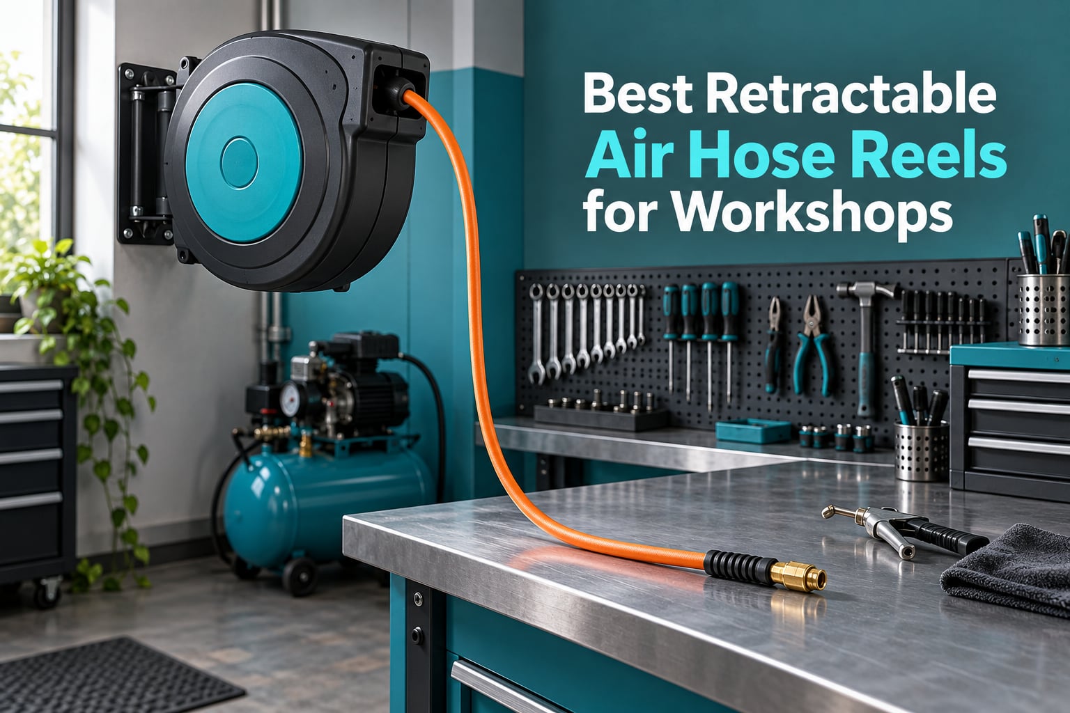 Best Retractable Air Hose Reels for Workshops
