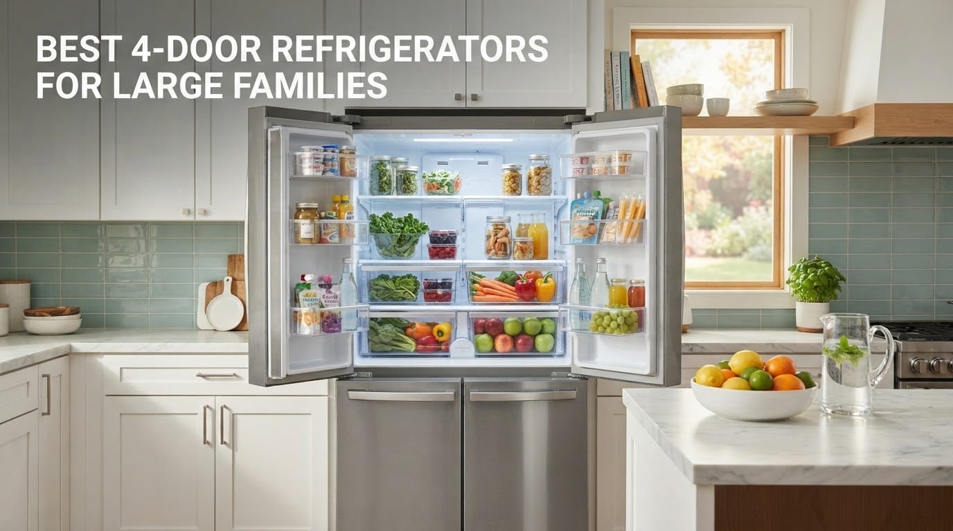 Best 4-Door Refrigerators for Large Families