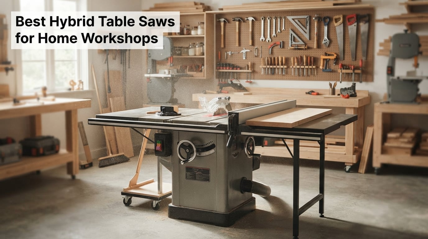 Best Hybrid Table Saws for Home Workshops