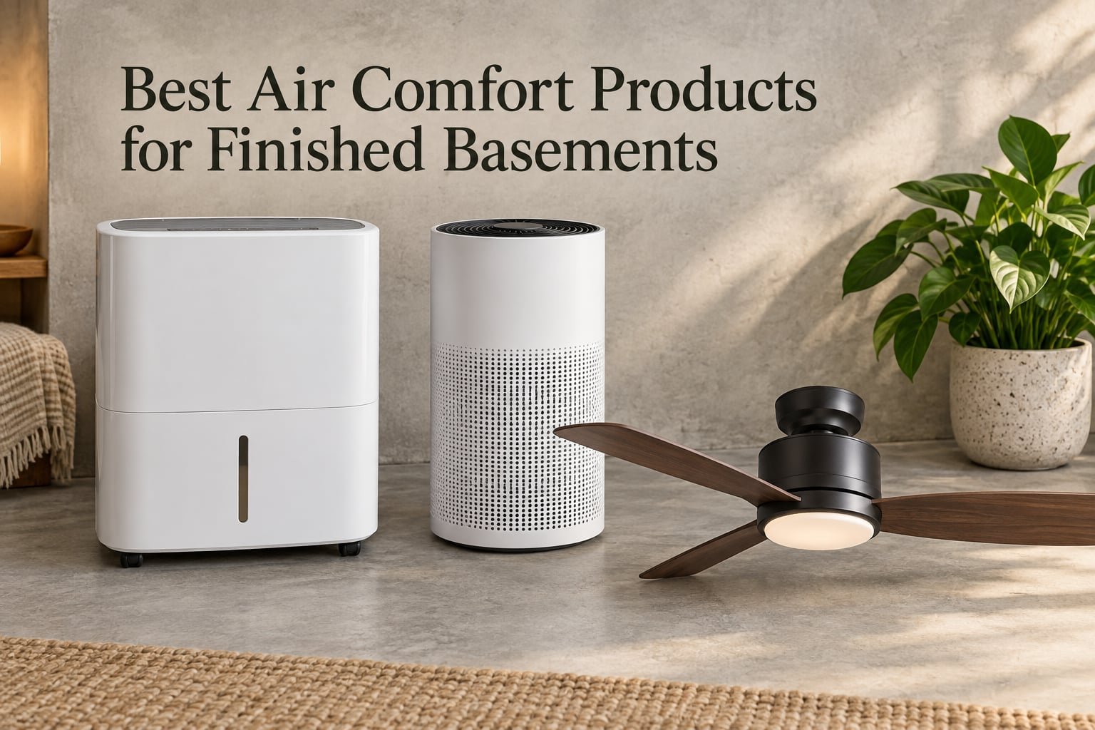 Best Air Comfort Products for Finished Basements