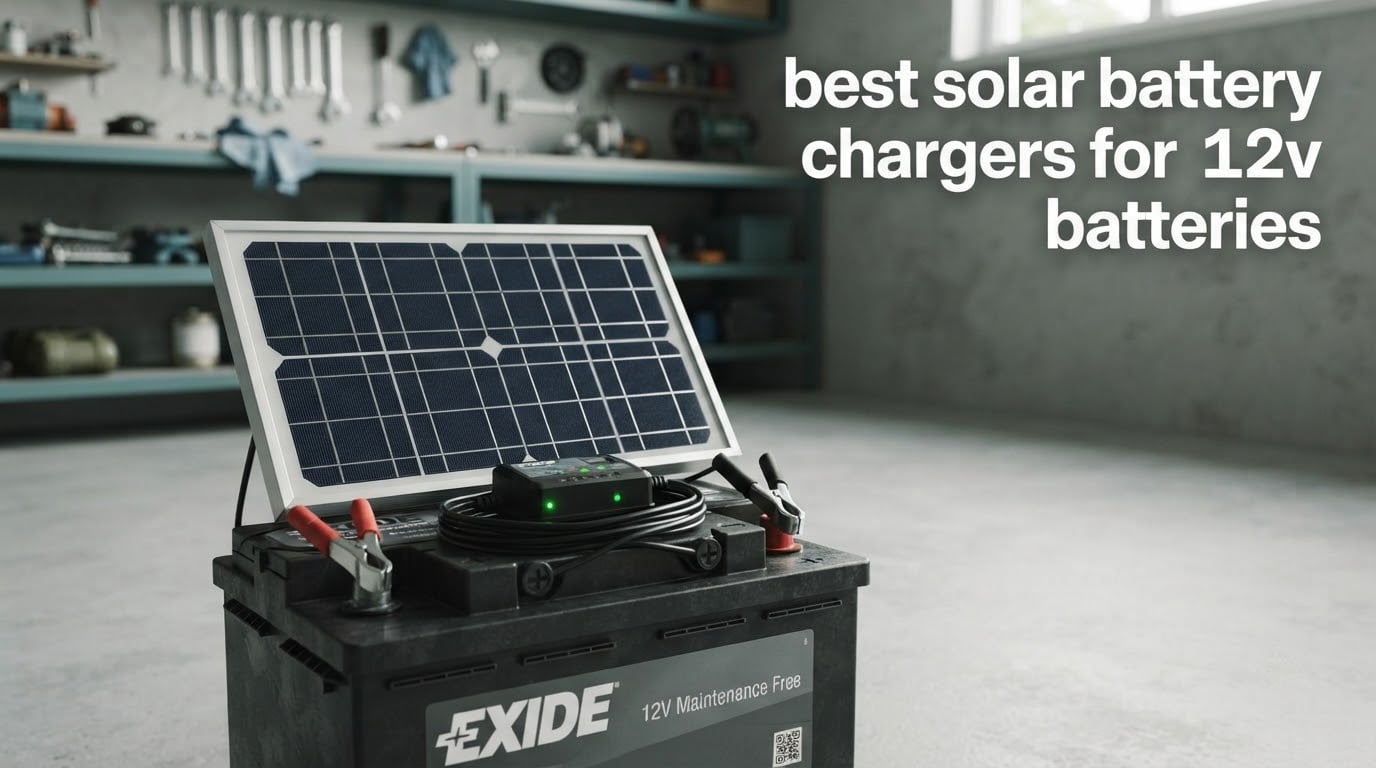 best solar battery chargers for 12v batteries
