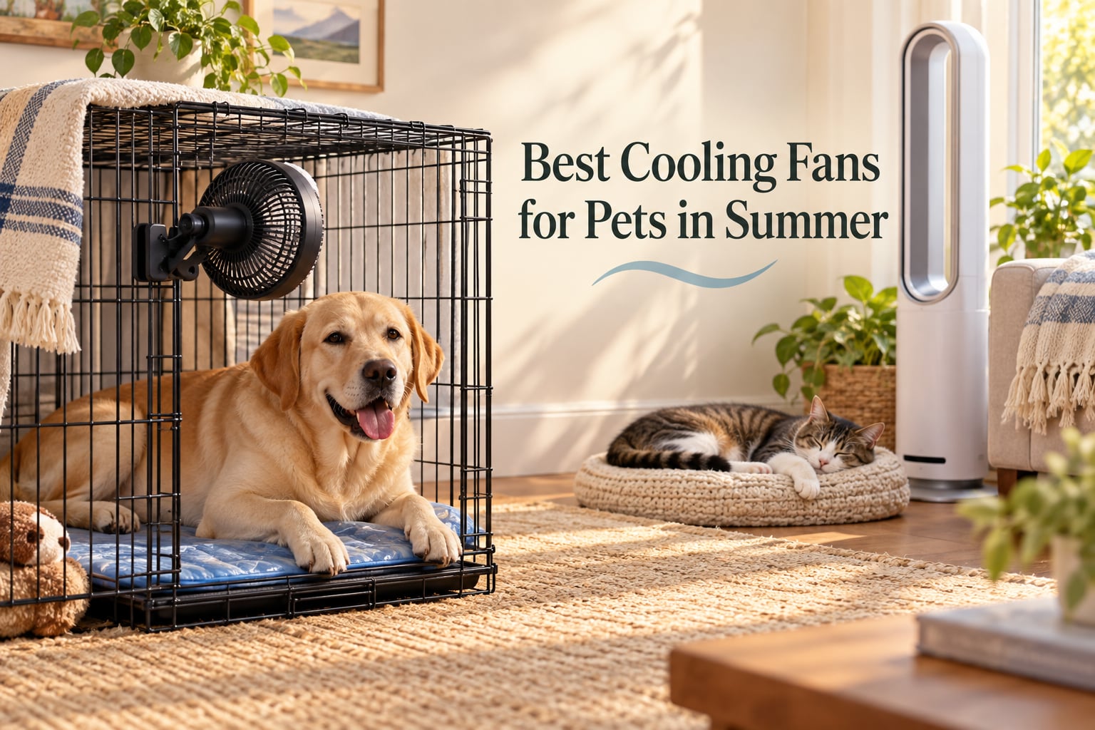 Best Cooling Fans for Pets in Summer