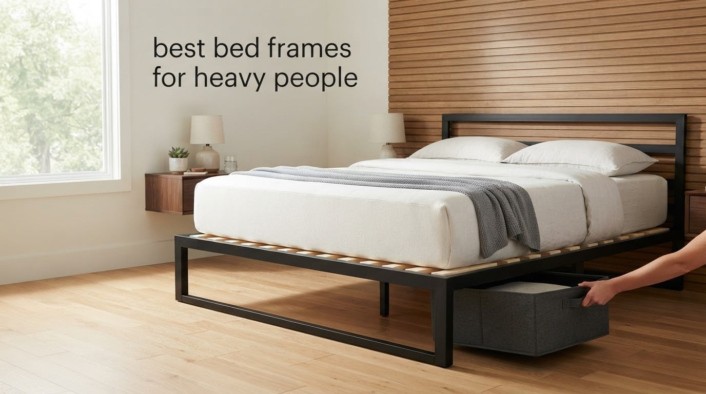 best bed frames for heavy people