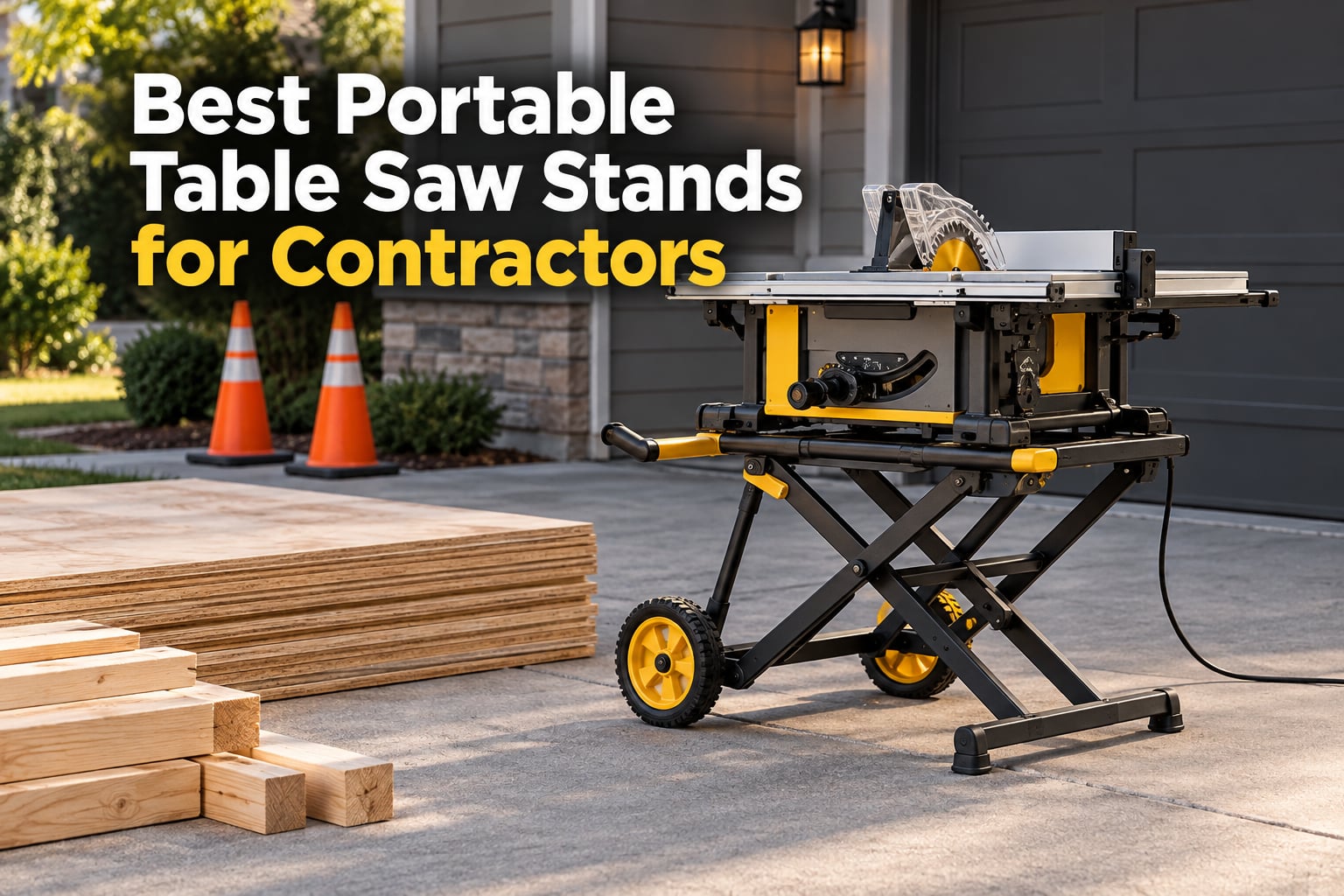 Best Portable Table Saw Stands for Contractors