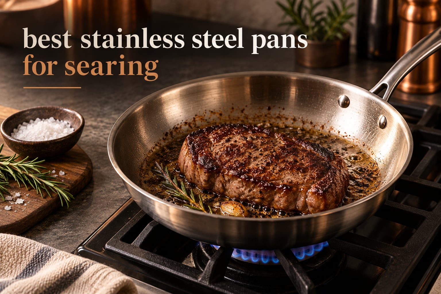 best stainless steel pans for searing