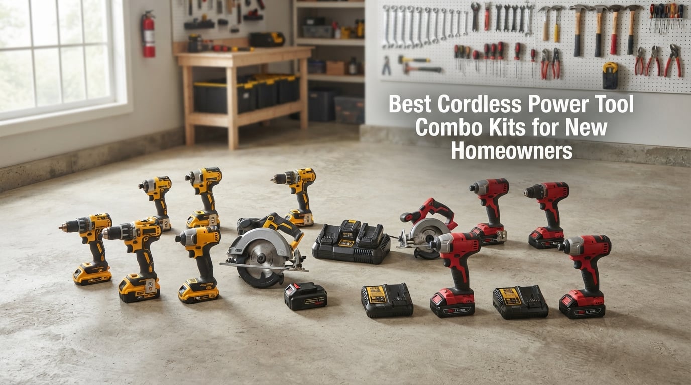 Best Cordless Power Tool Combo Kits for New Homeowners