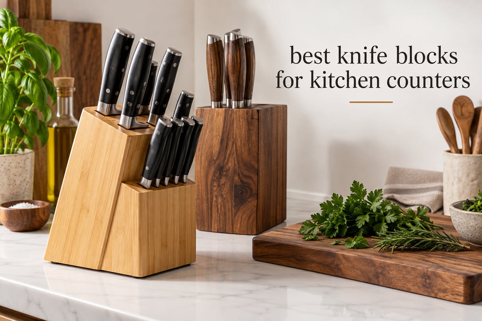 best knife blocks for kitchen counters