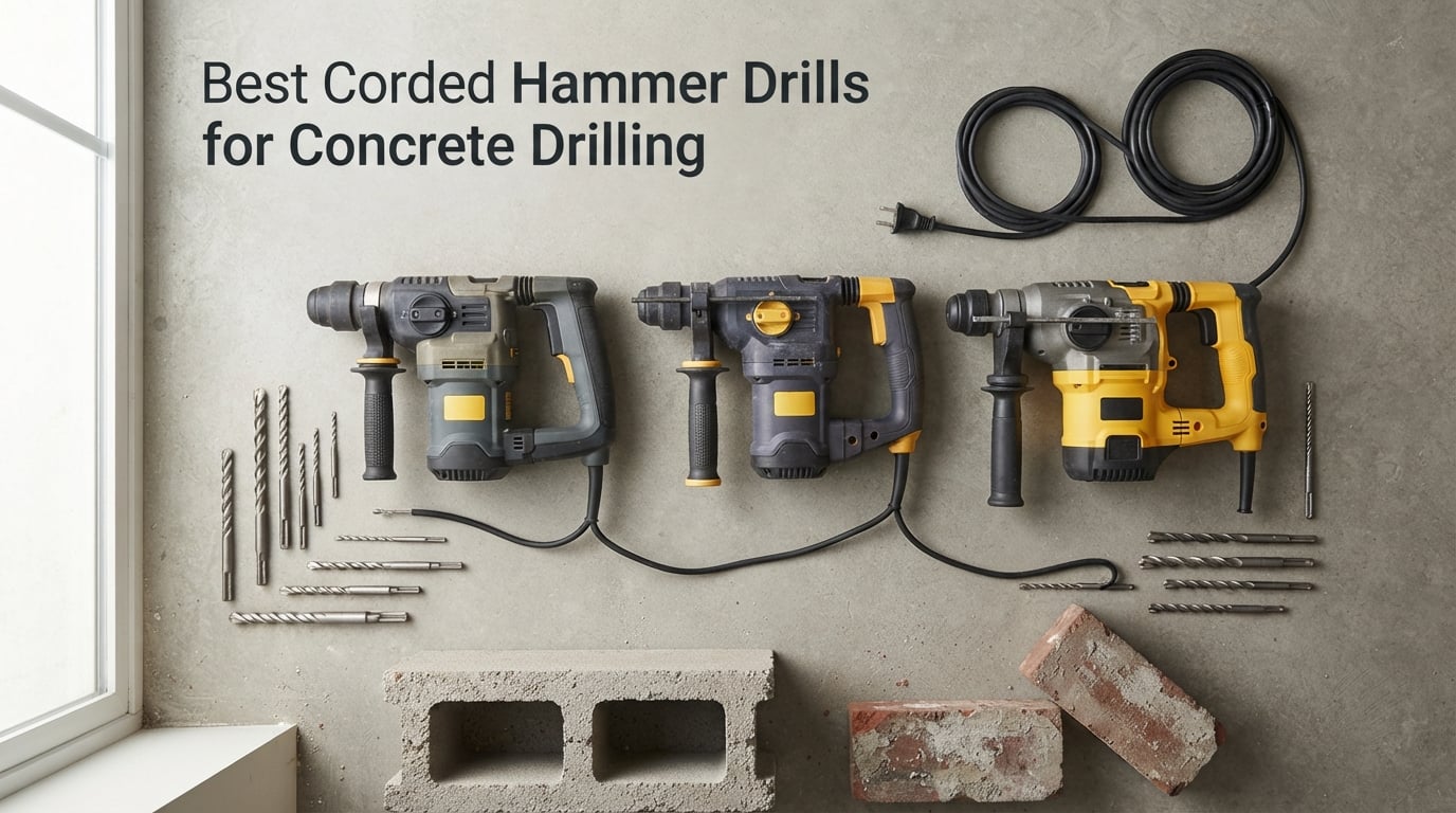 Best Corded Hammer Drills for Concrete Drilling