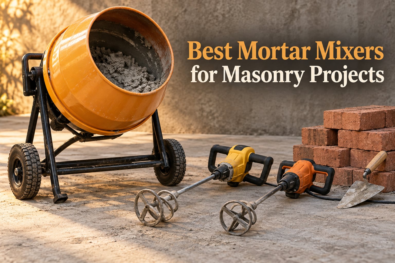 Best Mortar Mixers for Masonry Projects