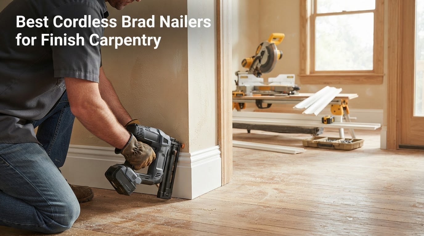 Best Cordless Brad Nailers for Finish Carpentry