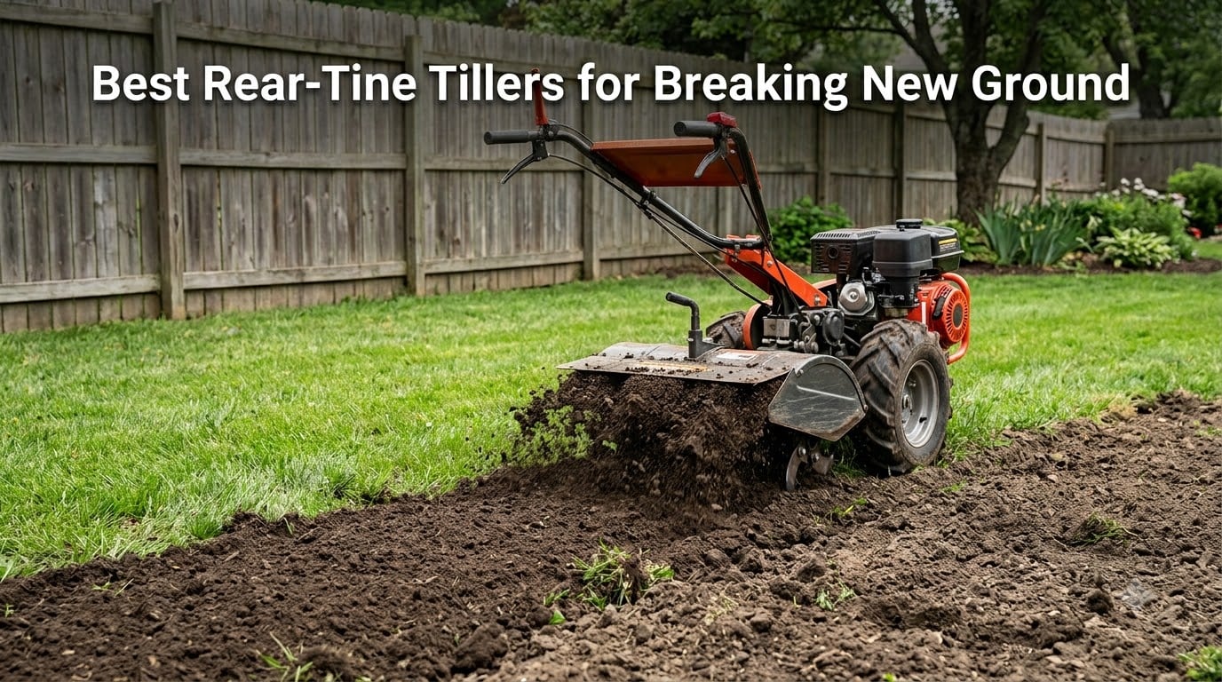 Best Rear-Tine Tillers for Breaking New Ground