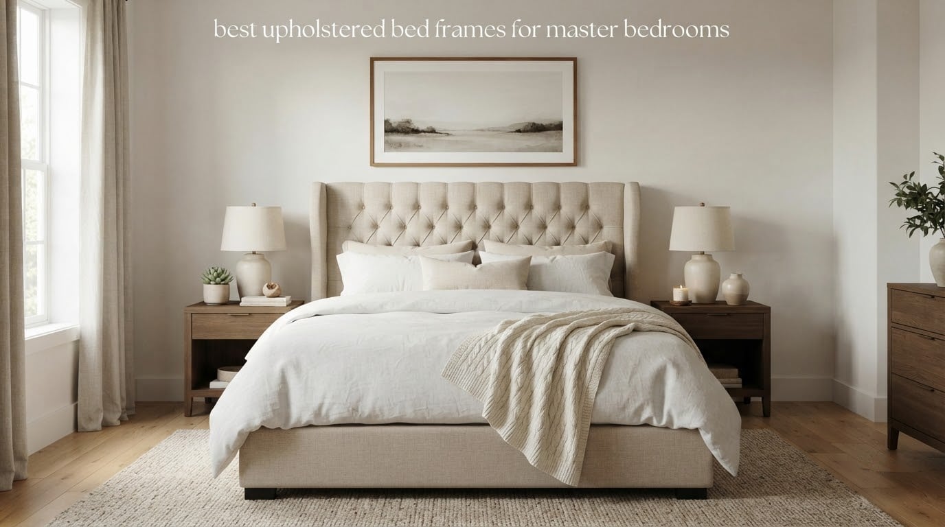 best upholstered bed frames for master bedrooms