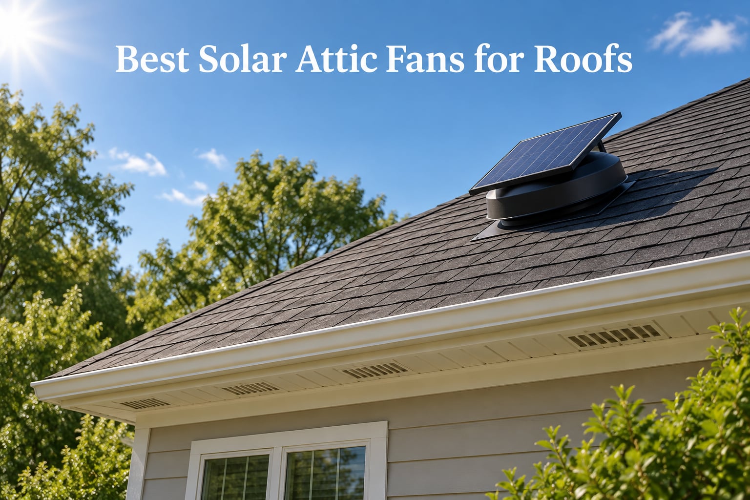 Best Solar Attic Fans for Roofs