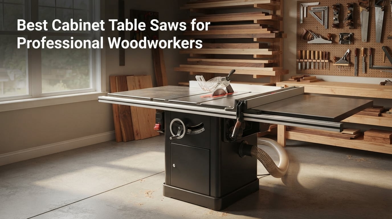 Best Cabinet Table Saws for Professional Woodworkers