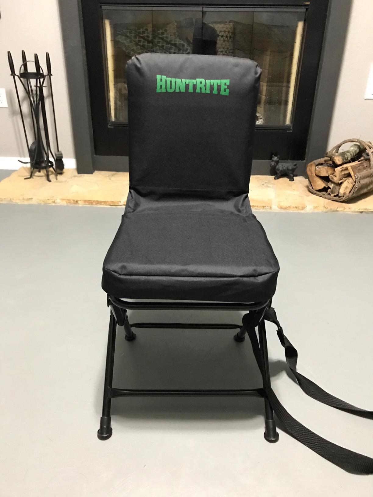 Guide Gear Huntrite 360 Swivel Hunting Blind Chair, 300 Pound Capacity, Folding, Lightweight, Portable, Padded Cushion Hunting Seat, Hunt Gear and Equipment, Black customer photo 2