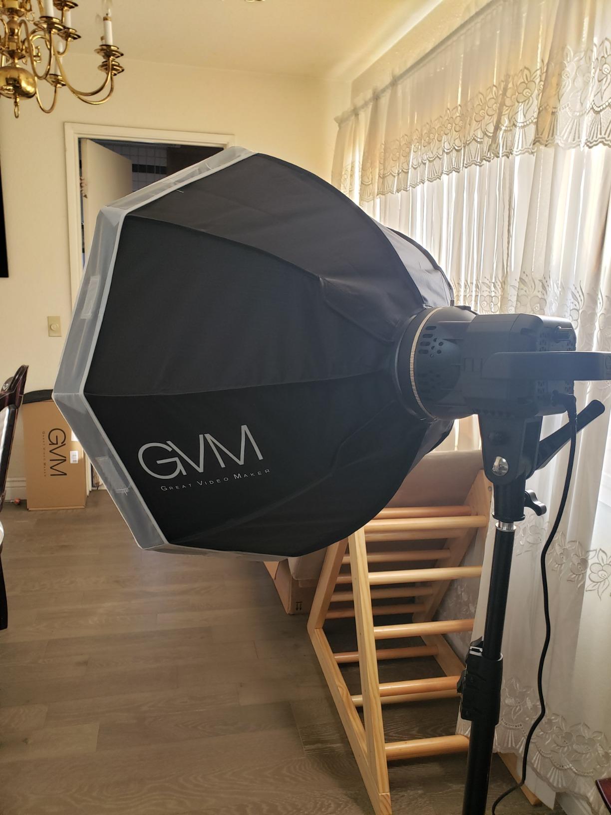GVM 80W Photo Studio Lighting Kit, LED Video Light with Bowen Mount 23.6