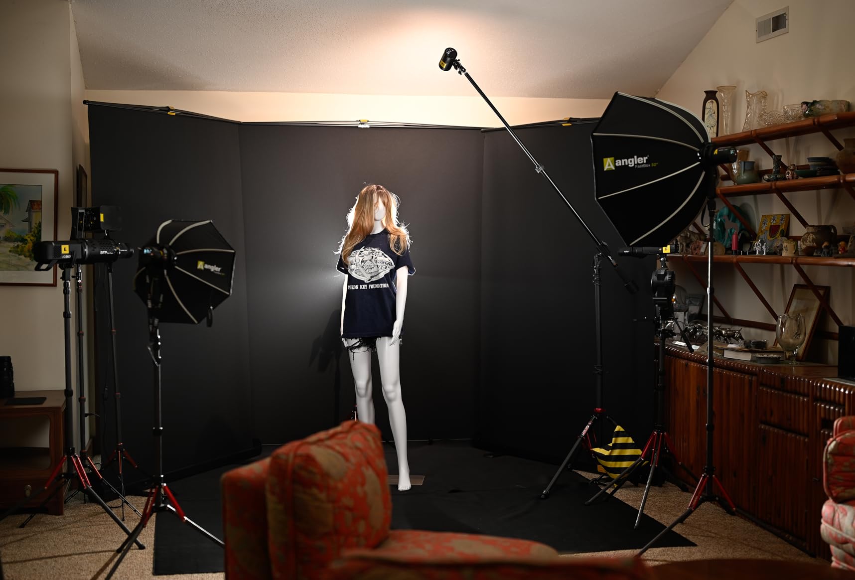 【Wider Style】 RAUBAY 78.7 x 82.7in Large Collapsible Green Screen Backdrop customer photo 2