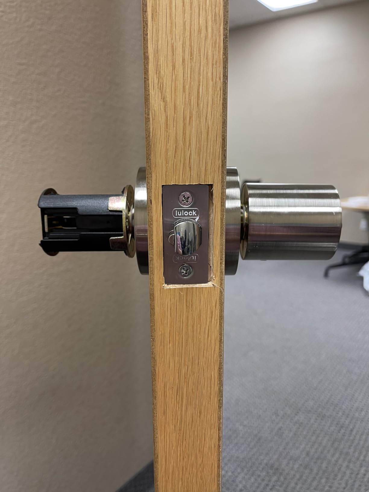 BOTHSTAR Keypad Door Knob with Key,Keyless Entry Door Lock, Code Locks Door Knob, Auto Lock,50 User Code, for Home,Office,Hotel,Bedroom,Garage,Not Deadbolt customer photo 2