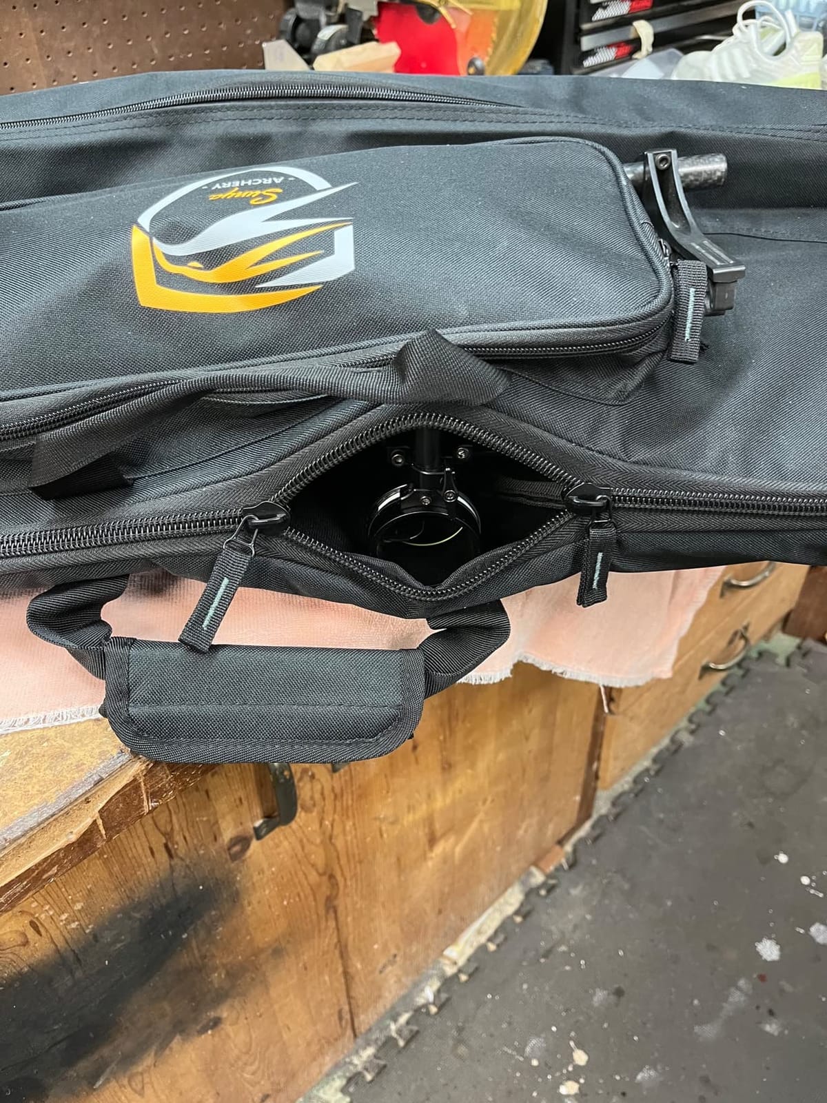 SUNYA Compound Bow Case with Molle System - Neoprene Bow String Protection & Padded Shoulder Sling - Soft Carrying Case for Archery Accessories, Equipment customer photo 1