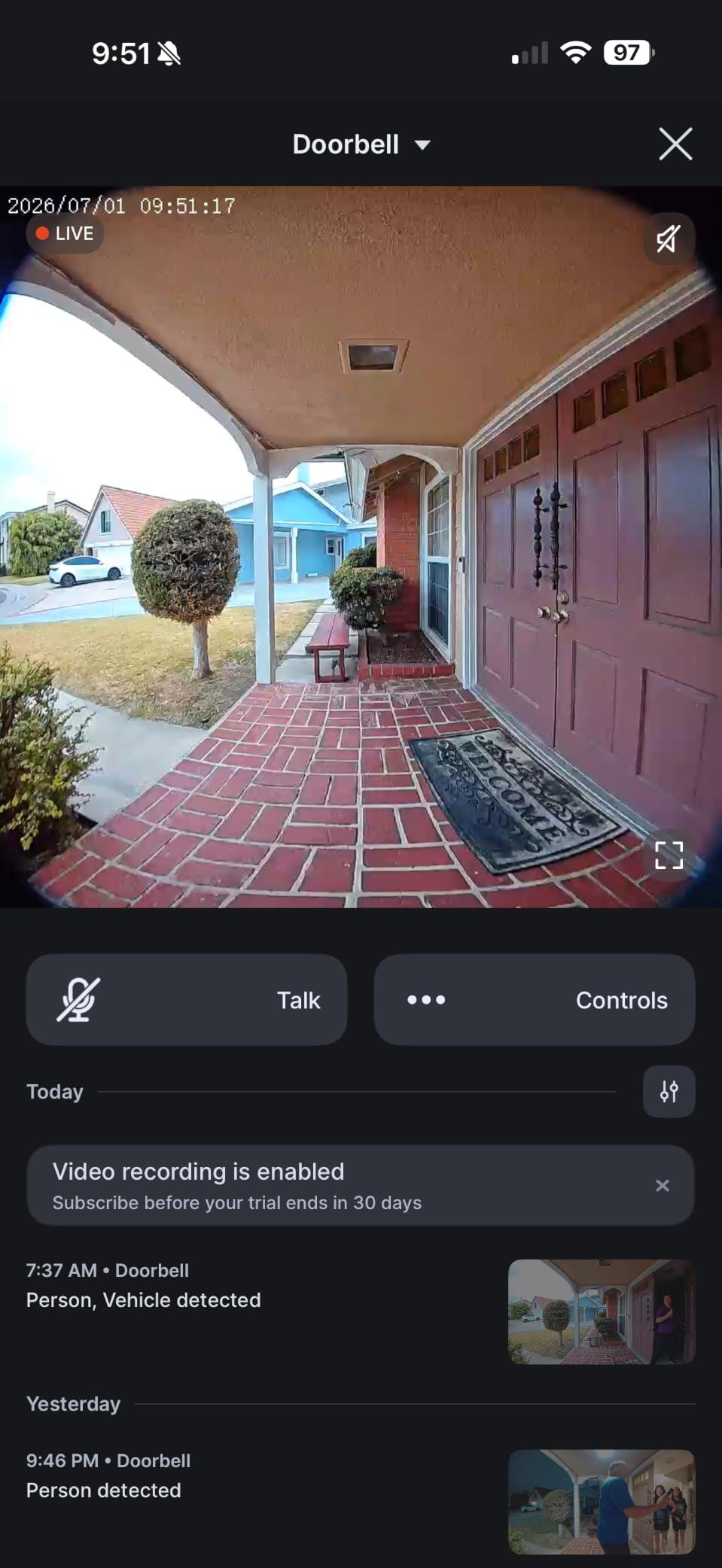 Chamberlain myQ Video Doorbell | 2K Camera, Battery/Wired, Color Night Vision, Live with 2-Way Talk, Motion Detection & Real-Time Alerts, 150 Deg Wide View, Black customer photo 2