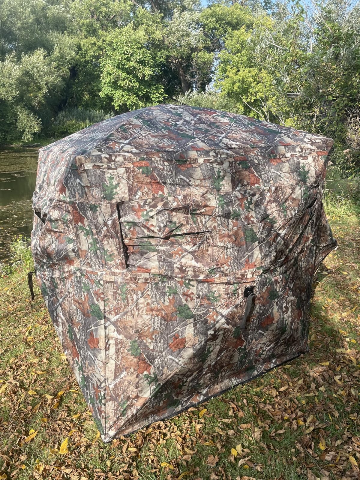TLC Sport Hunting Blind, 270°/360° See Through Ground Blind for 2-4 Person customer photo 2