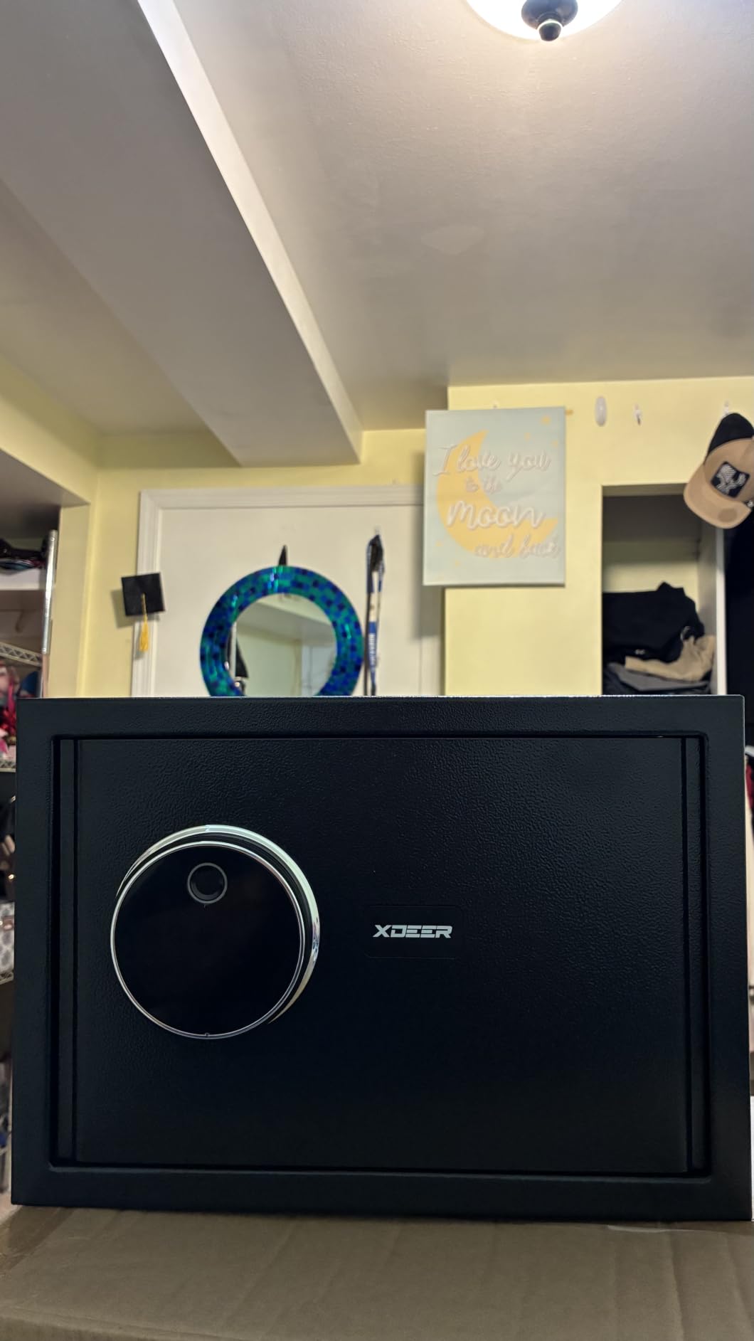 XDeer 1.69 CuFt Biometric Safe with Fireproof Bag, Home Safe for 4 Pistols customer photo 1