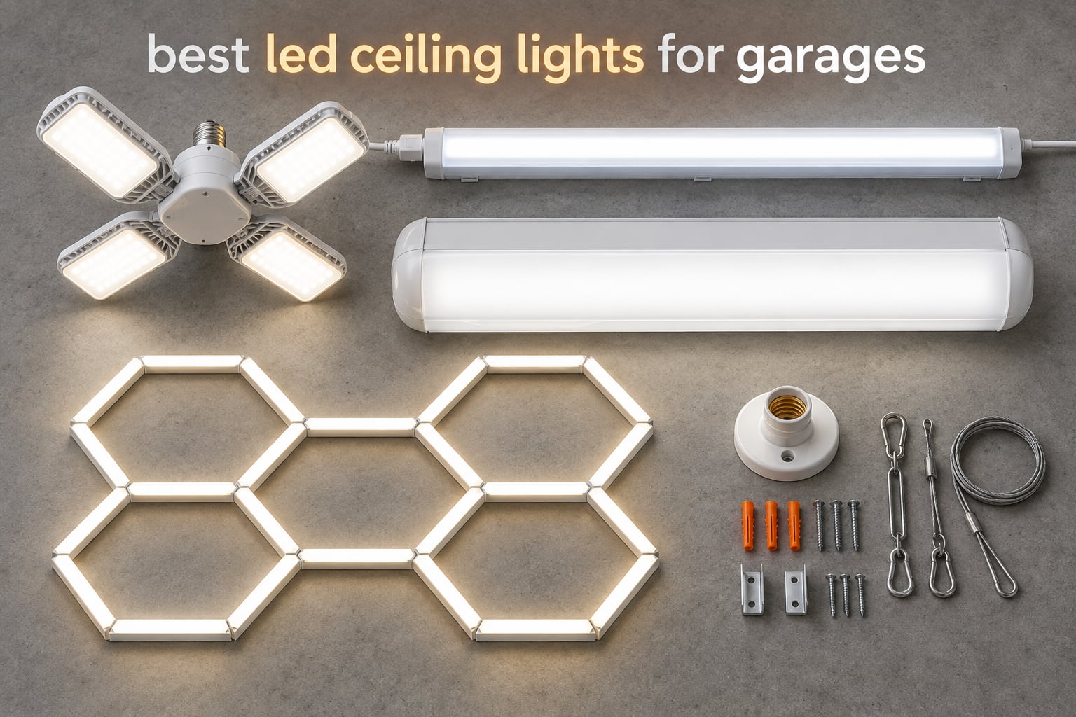 best led ceiling lights for garages