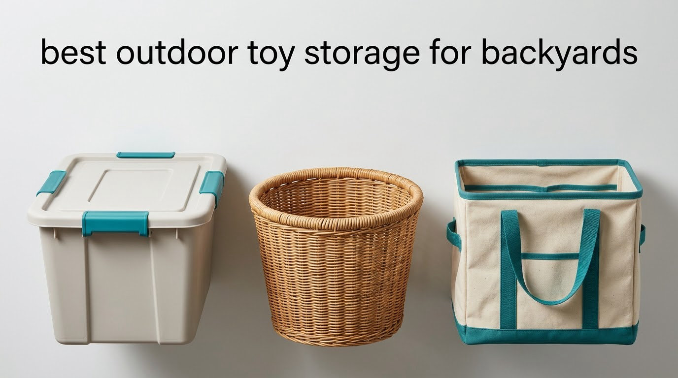 best outdoor toy storage for backyards