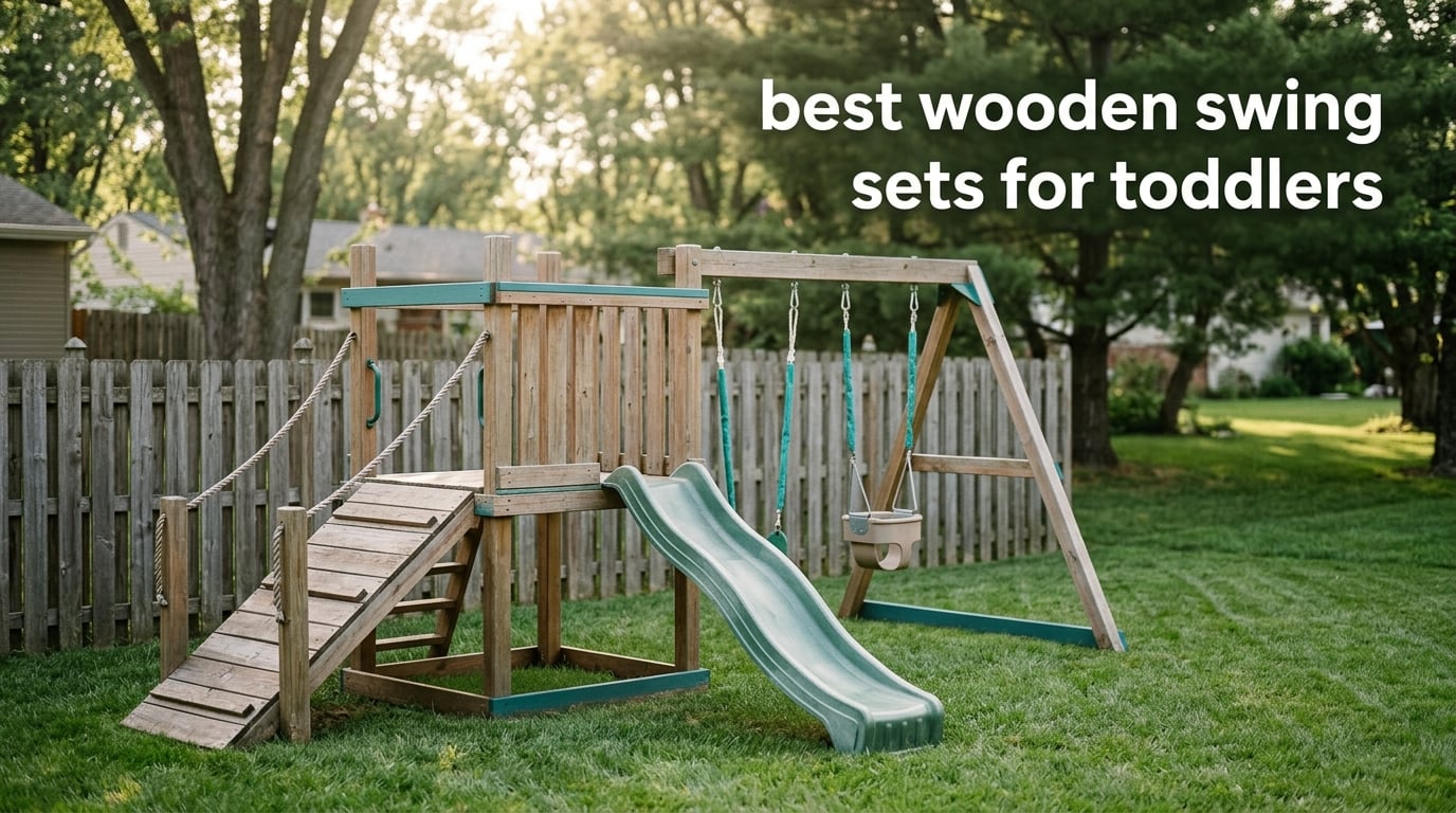 best wooden swing sets for toddlers