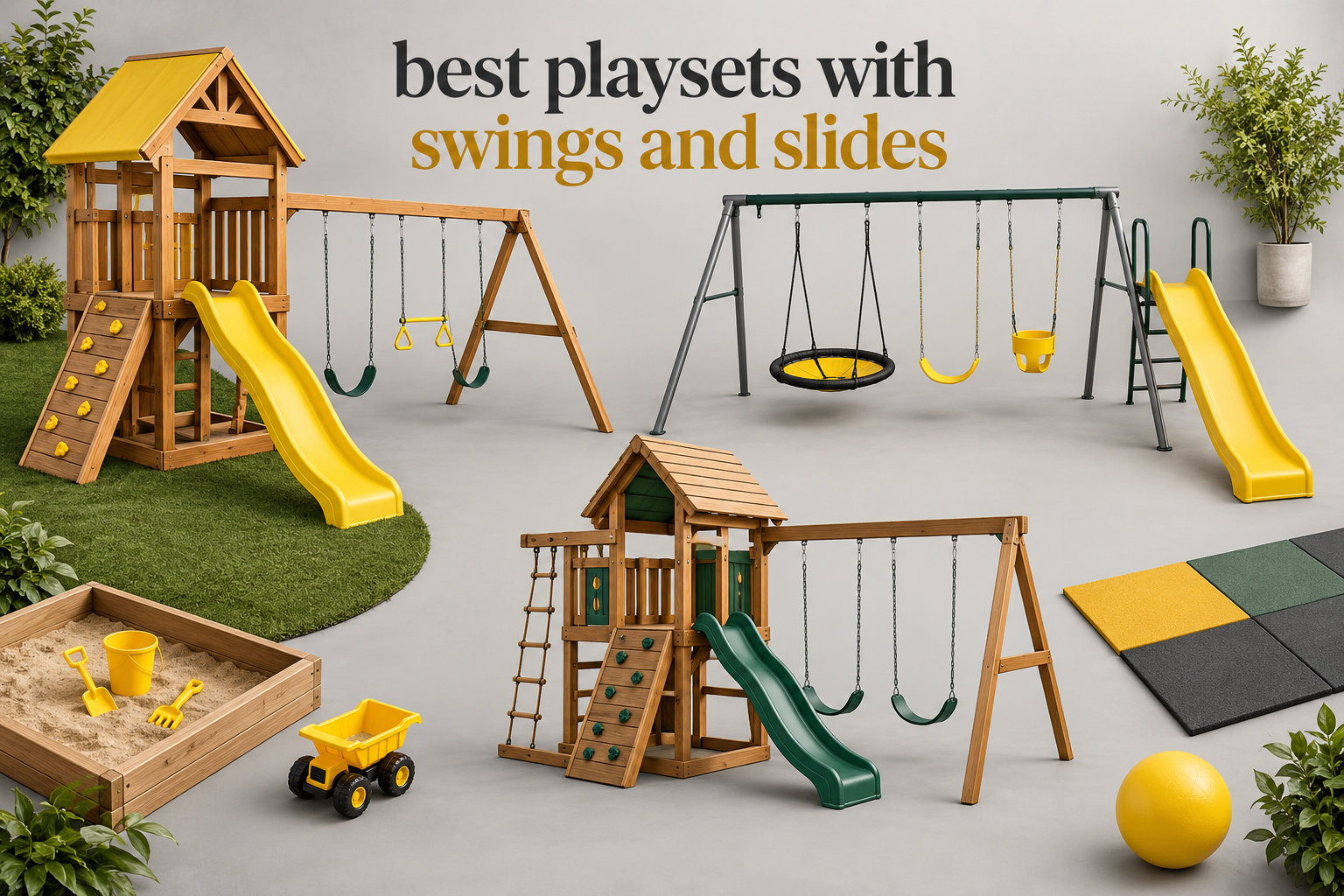 best playsets with swings and slides