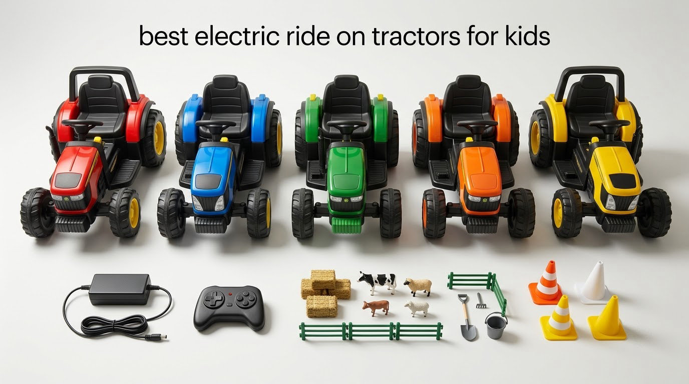 best electric ride on tractors for kids